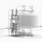 Dust Extraction for Filtering of process air in green coffee transport image of dust extraction within a plant