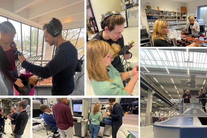 Probat Impressions of Science of Coffee Collage of pictures of people at Probat is shown.