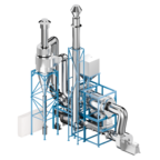 CCD Continuous Conditioner Drum for pre-Treatment 3d rendering of CCD Continuous Conditioner Drum