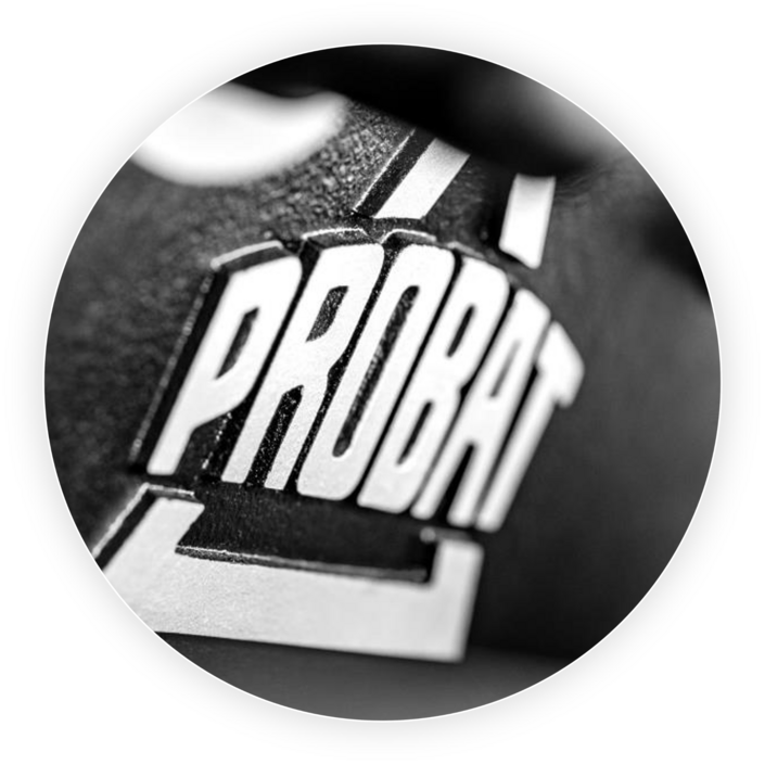 PROBAT logo Probat logo on machine